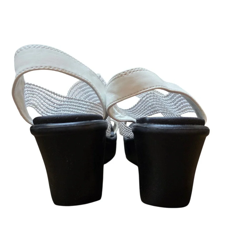 Skechers Rumble On Wedge Platform Sandals Elastic Strap Casual Comfort Shoe Sz 8